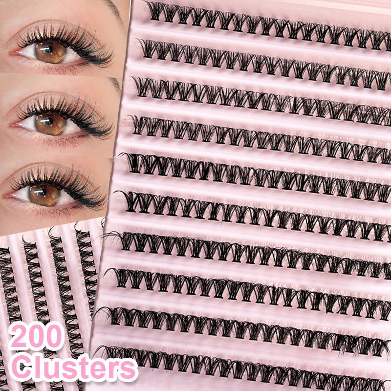 Eyelash Extension Options - 개별 속눈썹 속눈썹 클러스터 8-16mm 200개