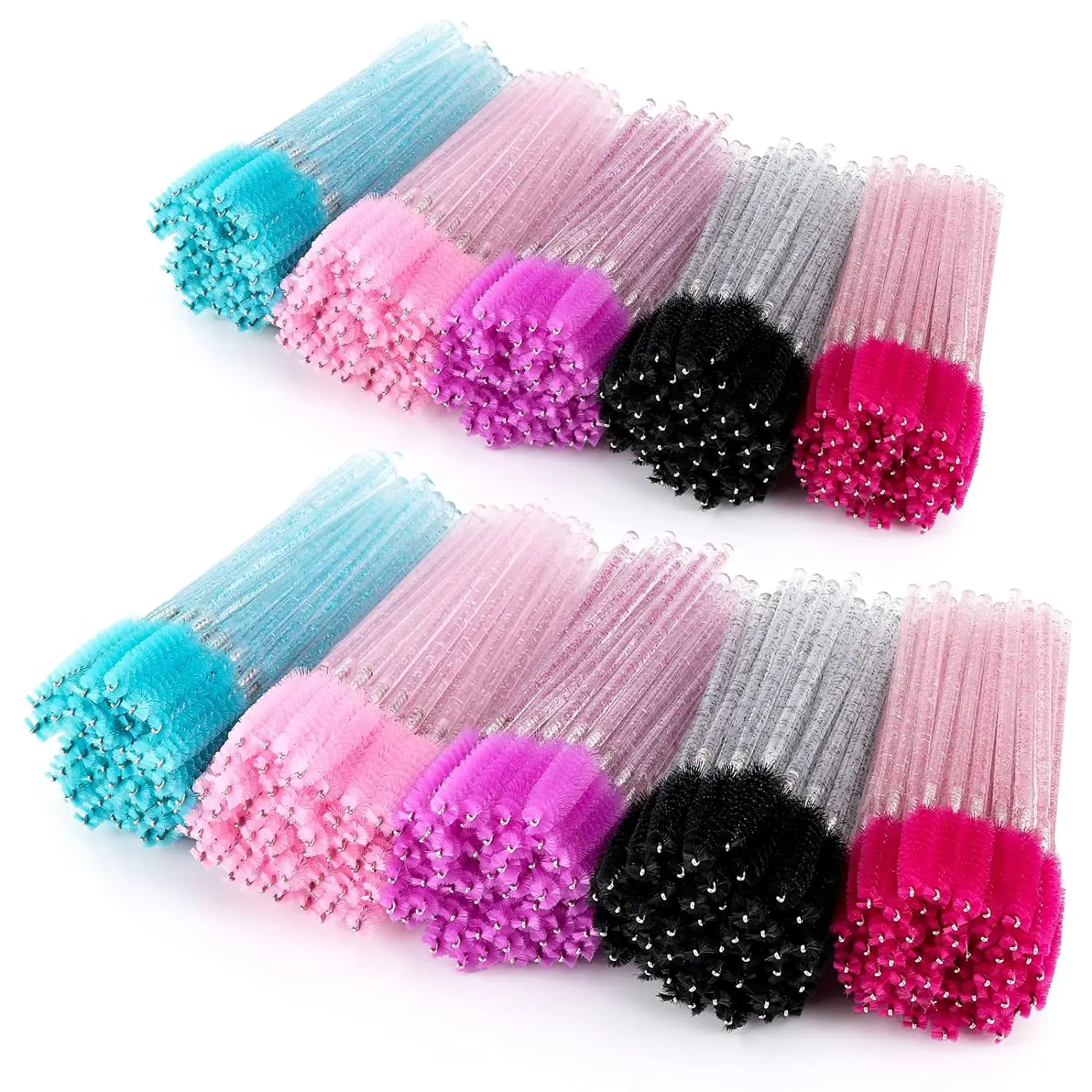 Eyelash Extension Options - 100/1000/2000pcs 일회용 마스카라 완드 속눈썹 브러쉬