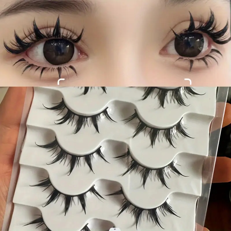 Eyelash Extension Anime Style - 애니메이션 스타일 인조 속눈썹 5쌍, 드라마틱한