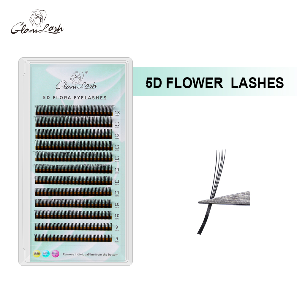 Eyelash Extension Anime Style - 글램래쉬 5D 플라워 속눈썹 볼륨 스파이크