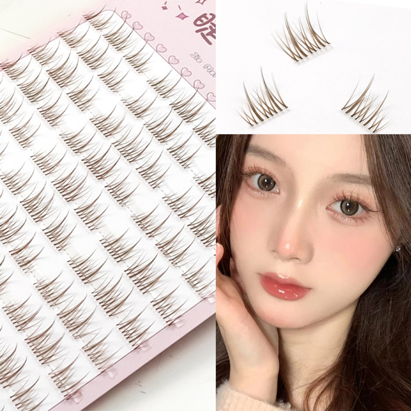 Eyelash Extension Douyin - 해바라기 속눈썹 갈색 만화 가짜 속눈썹