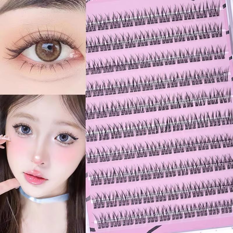 Eyelash Extension Anime Style - 해바라기 디자인 재사용 가능한 피쉬 테일