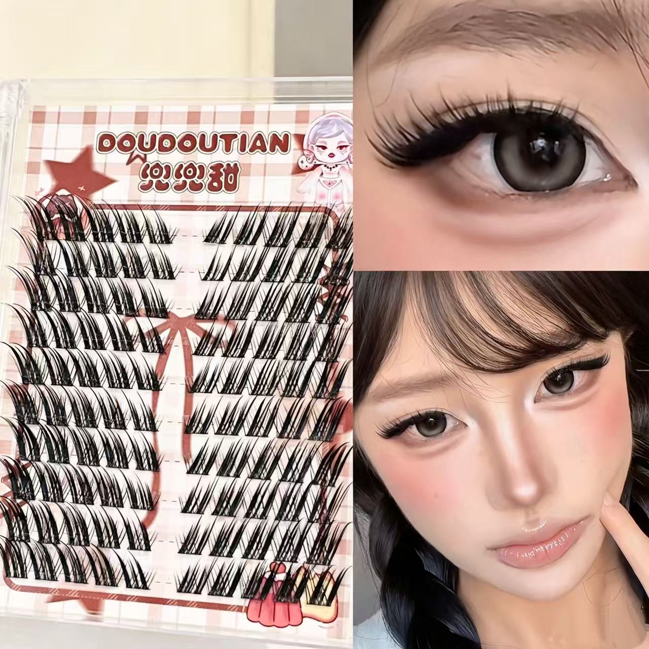 Eyelash Extension Douyin - 두두티안 폭스 스타일 날개형 속눈썹 풍성한