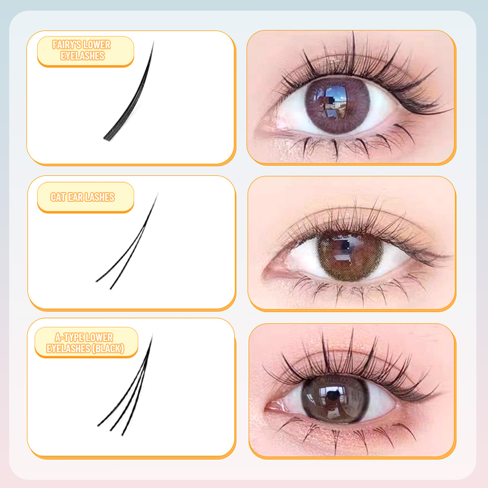새로운 9가지 스타일 DIY 아래 속눈썹 클러스터 30 - Eyelash Extension Anime Style 리뷰 및 가격