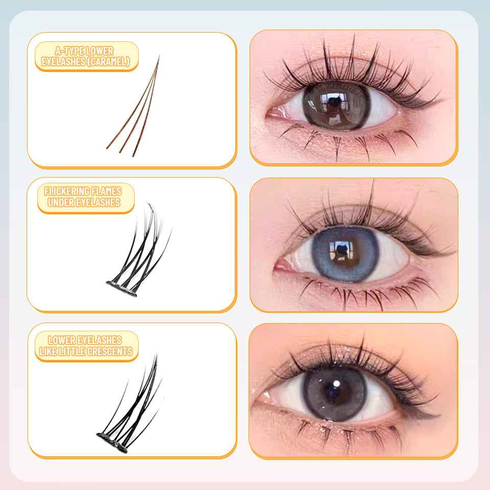 새로운 9가지 스타일 DIY 아래 속눈썹 클러스터 30 - Eyelash Extension Anime Style 리뷰 및 가격