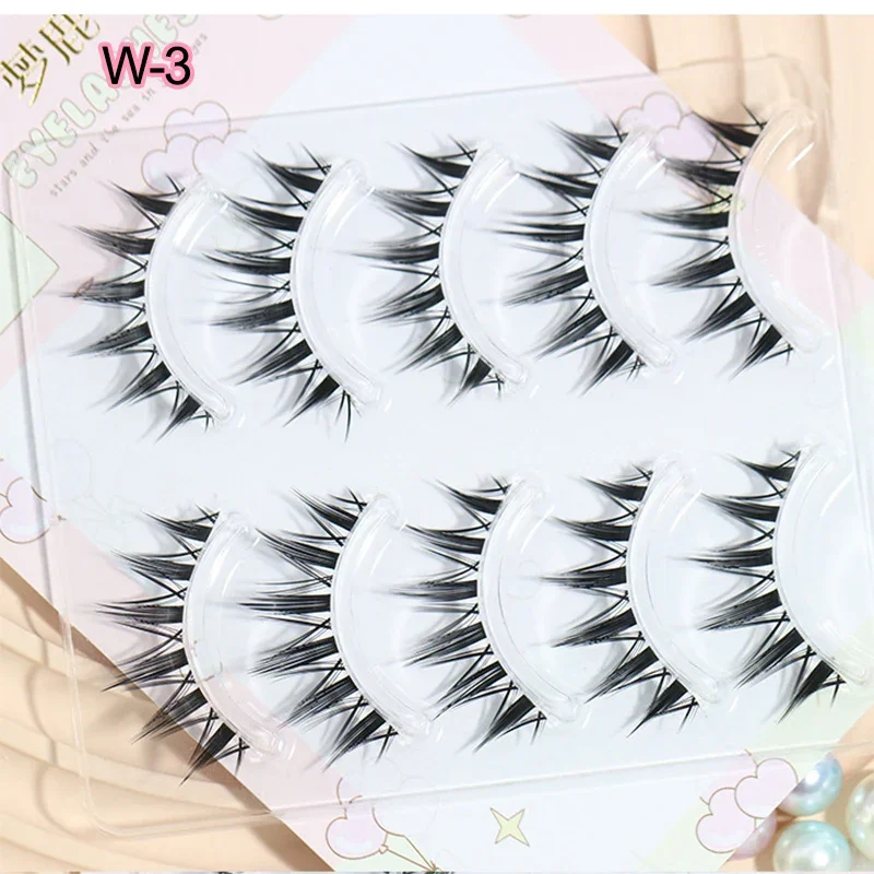 5 쌍 만화 눈 모양의 거짓 속눈썹 젖은 속눈썹 두꺼운 - Eyelash Extension Douyin 리뷰 및 가격