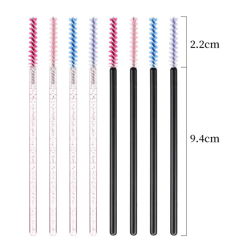 50개 일회용 속눈썹 메이크업 브러쉬 크리스탈 눈썹 빗 - Eyelash Extension Options 리뷰 및 가격