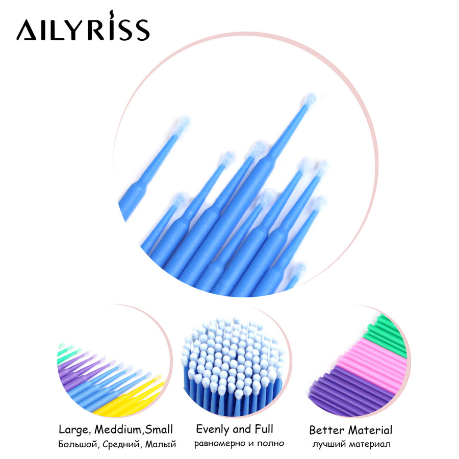 500 개/몫 일회용 애플리케이터 속눈썹 연장을위한 마 - Eyelash Extension Options 리뷰 및 가격