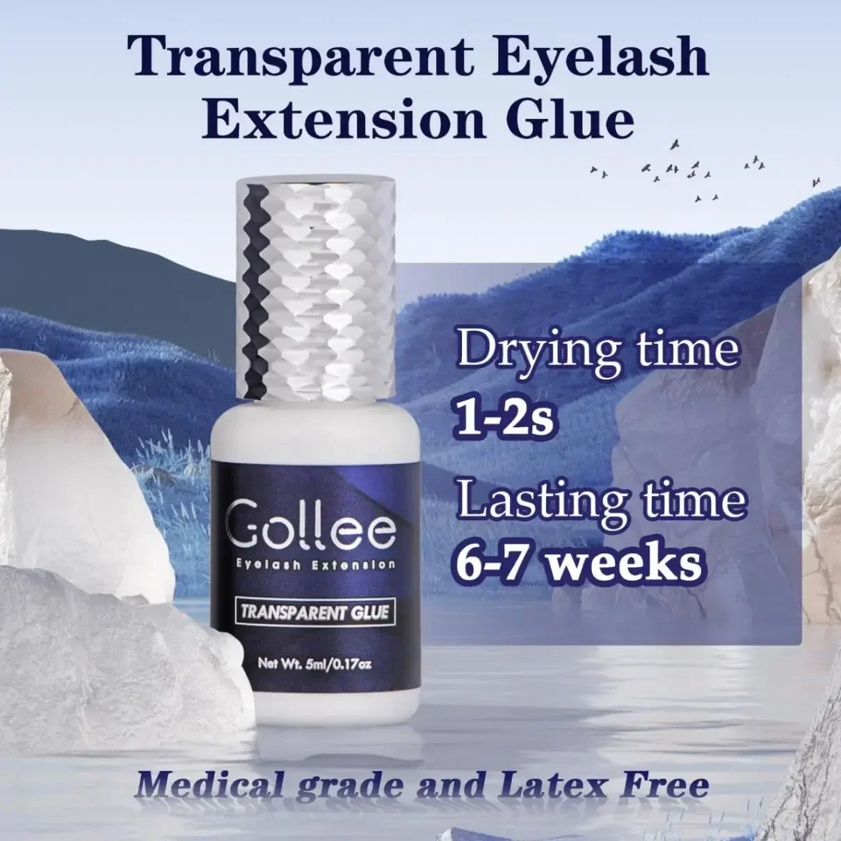 골리 클리어 속눈썹 연장 글루 투명 접착제 1초 건조  - Eyelash Extension Gel Remover 리뷰 및 가격