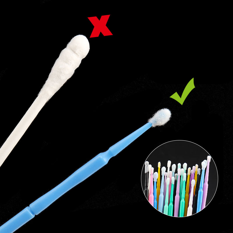 100개/봉지 대나무 속눈썹 연장 클리닝 면봉 래쉬 리 - Eyelash Extension Options 리뷰 및 가격