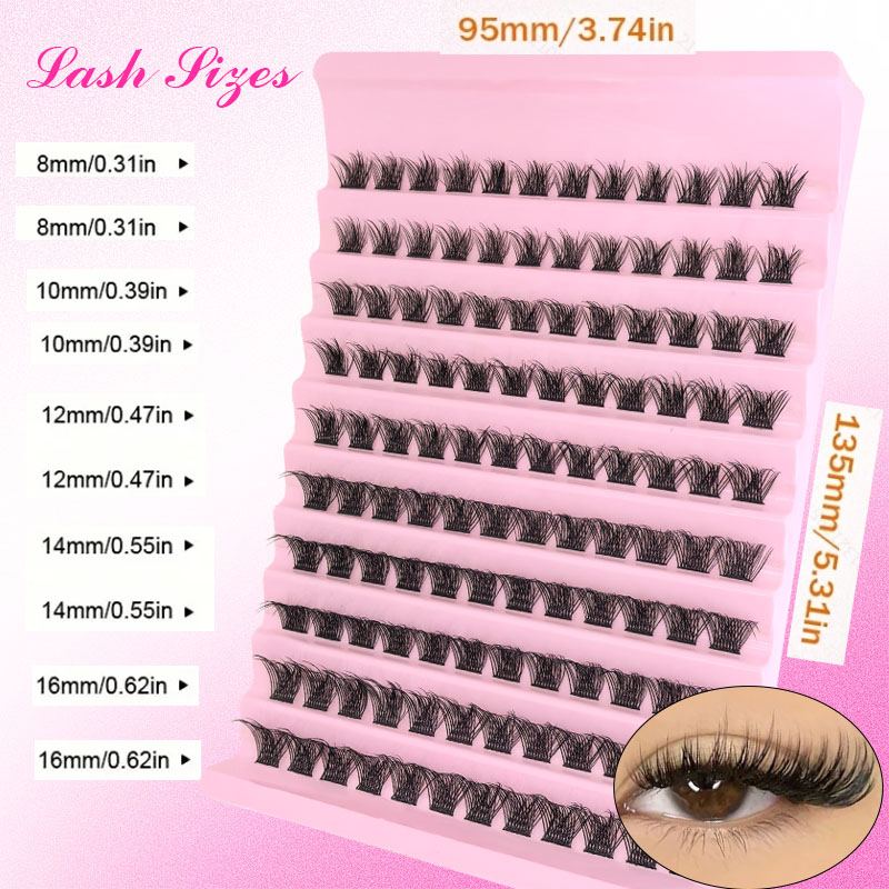 DIY 속눈썹 연장 키트 개별 속눈썹 클러스터 믹스 래 - Eyelash Extension Review 리뷰 및 가격