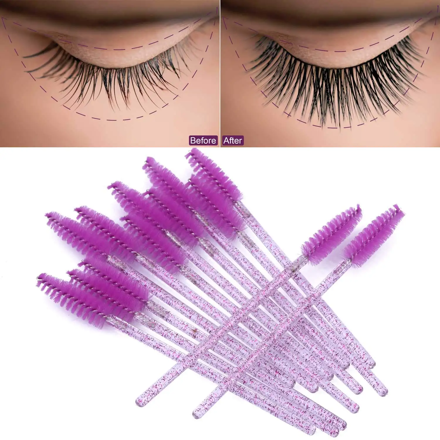 100/1000/2000pcs 일회용 마스카라 완드 속 - Eyelash Extension Options 리뷰 및 가격