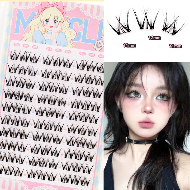 속눈썹 책 만화 인조 속눈썹, 하이 퀄리티 클러스터 속 - Eyelash Extension Douyin 리뷰 및 가격