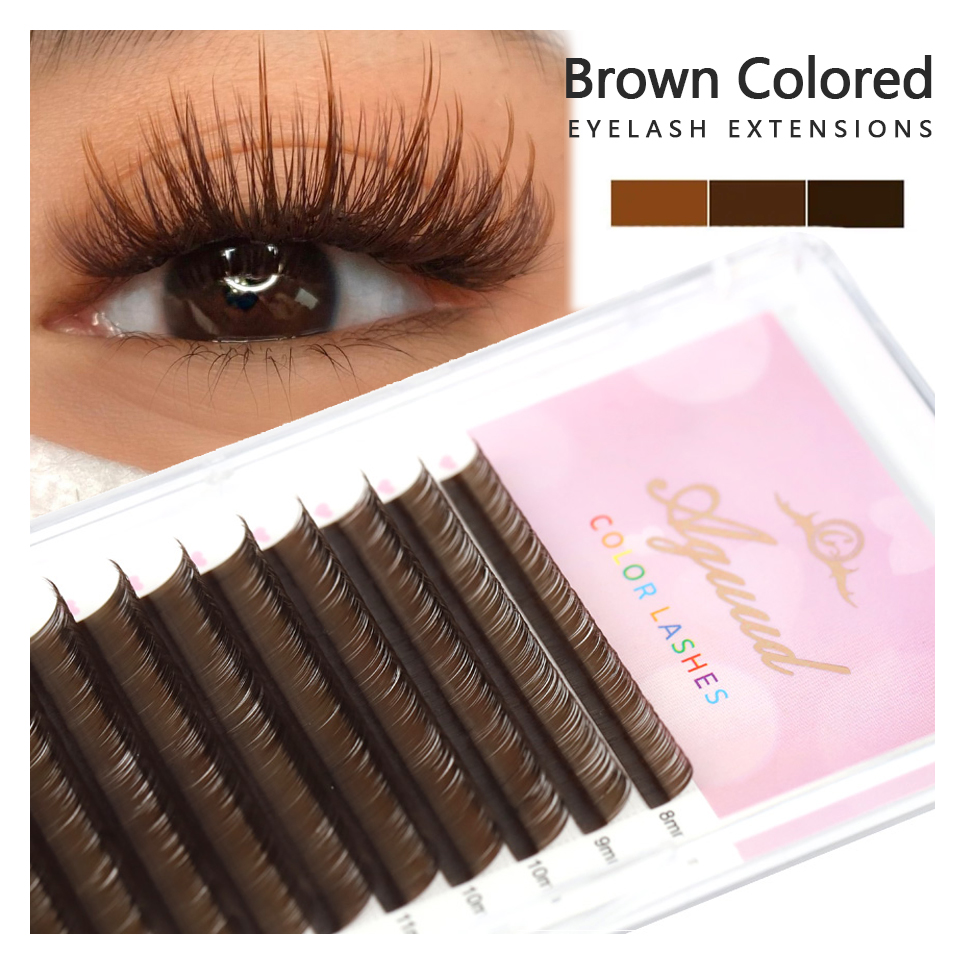 컬러 속눈썹 퍼플 블루 브라운 그린 레드 화이트 핑크  - Funny Eyelash Extension 리뷰 및 가격