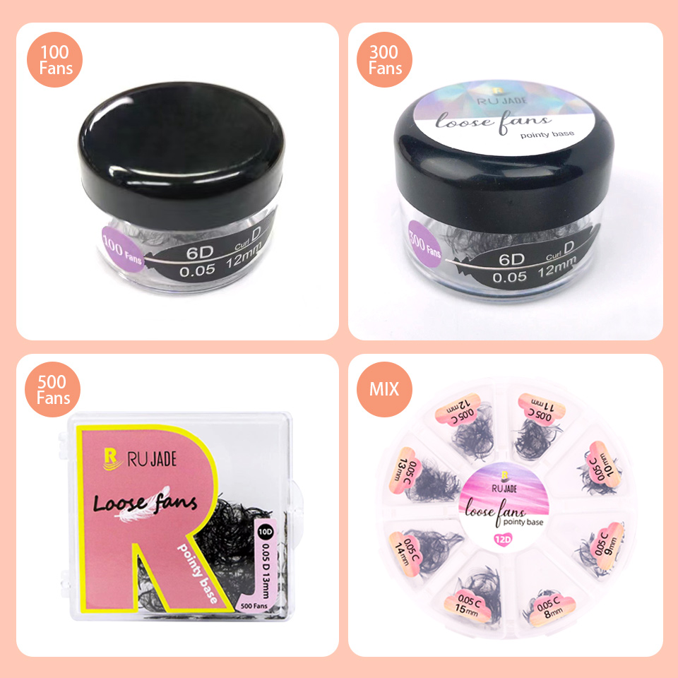 RUJADE 얇은 뾰족한 베이스 인조 속눈썹 익스텐션, - Eyelash Extension Review 리뷰 및 가격