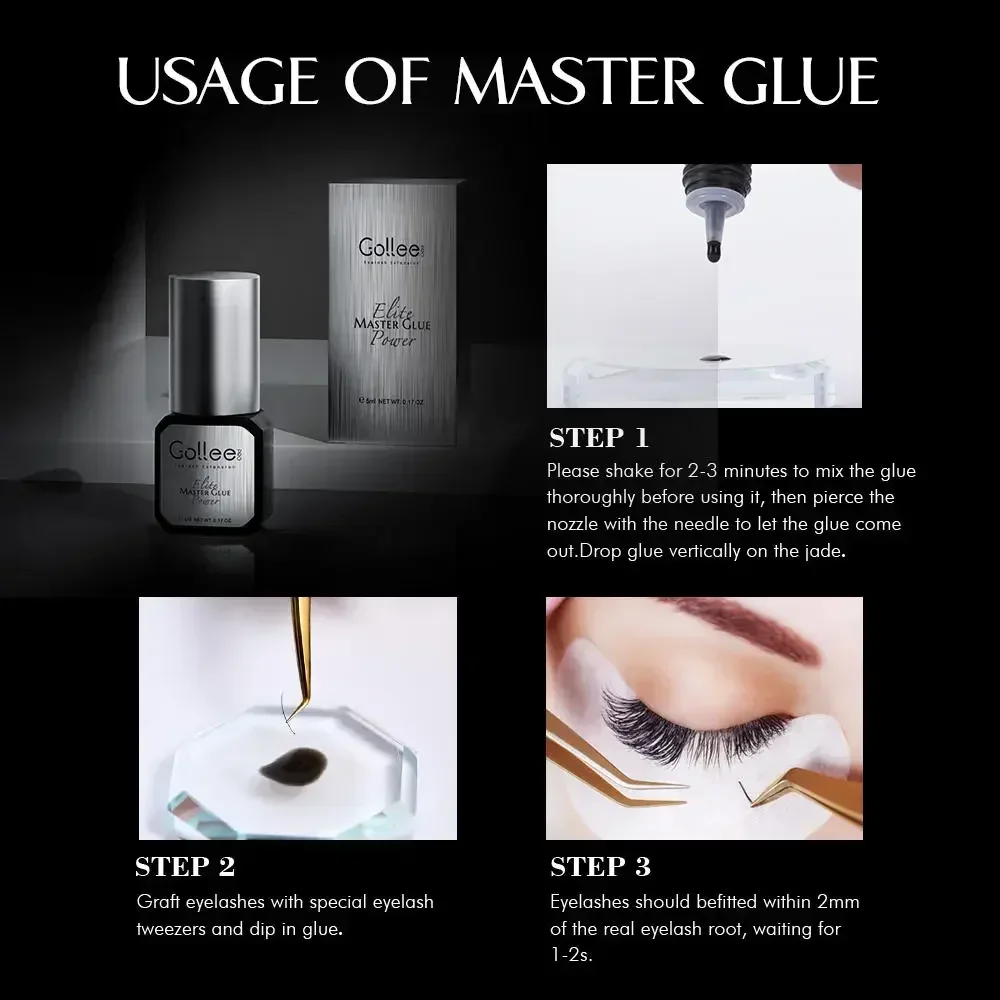 Gollee 0.5S 속눈썹 접착제, 초강력 접착제,  - Eyelash Extension Gel Remover 리뷰 및 가격
