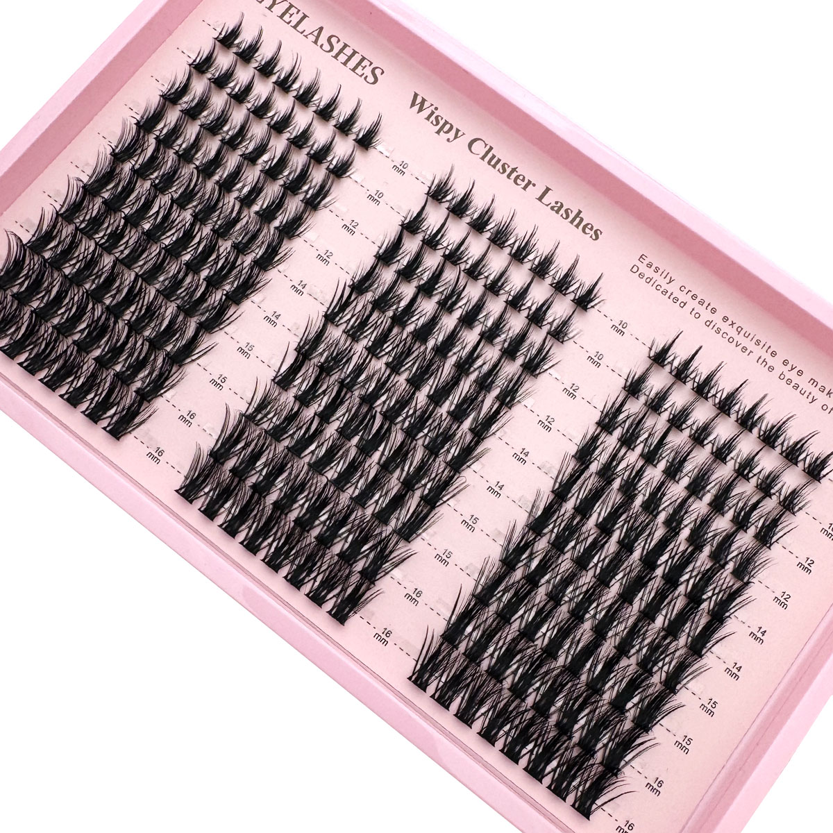 300개 속눈썹 클러스터, 풍성한 속눈썹 클러스터, 자 - Funny Eyelash Extension 리뷰 및 가격