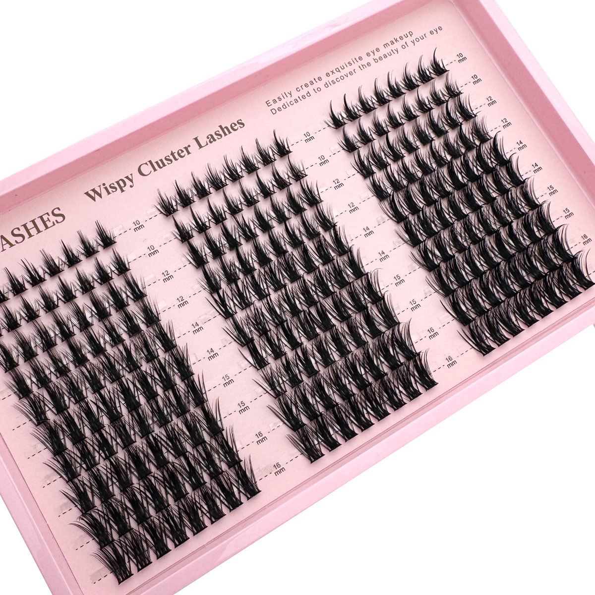 300개 속눈썹 클러스터, 풍성한 속눈썹 클러스터, 자 - Funny Eyelash Extension 리뷰 및 가격