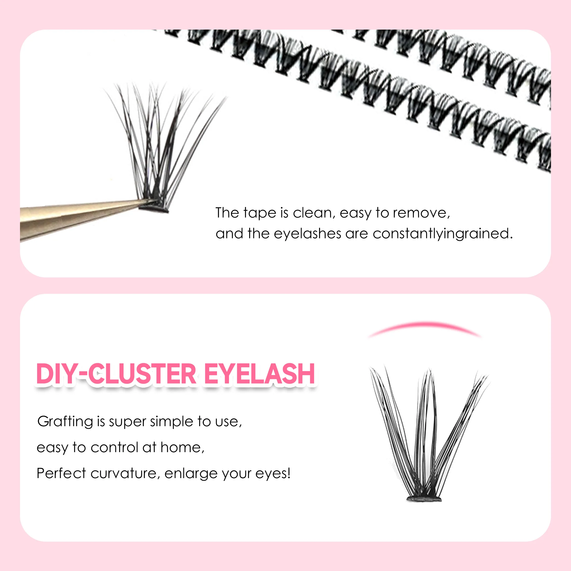 DIY 속눈썹 익스텐션 키트, 클러스터 속눈썹 본드 및 - Eyelash Extension Review 리뷰 및 가격