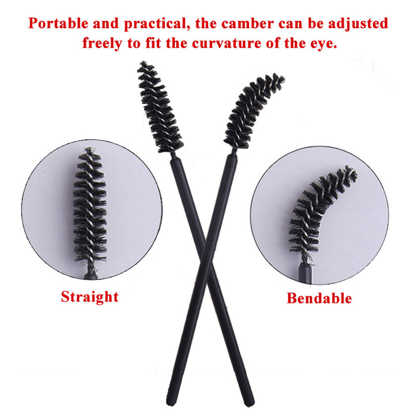 100Pcs 일회용 마이크로 속눈썹 빗 브러시 스풀러  - Eyelash Extension Options 리뷰 및 가격