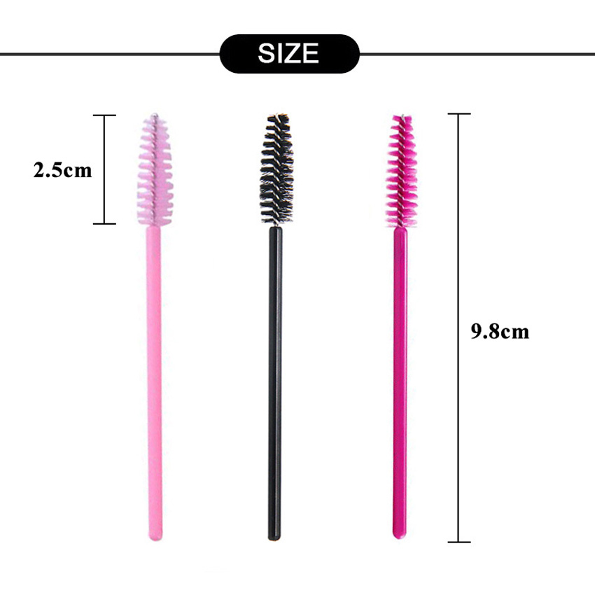 100Pcs 일회용 마이크로 속눈썹 빗 브러시 스풀러  - Eyelash Extension Options 리뷰 및 가격